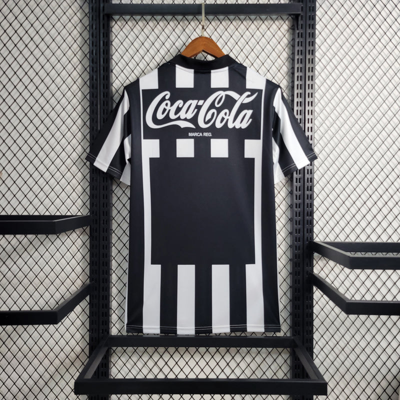 Camisa Botafogo Retro Home 1997 Torcedor Umbro Masculina - Preta e Branca