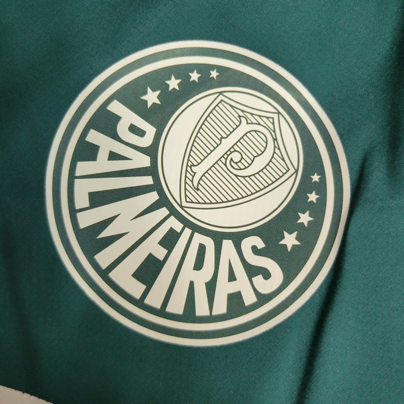 Corta Vento Palmeiras Puma Unissex - Listrado Verde e Branco