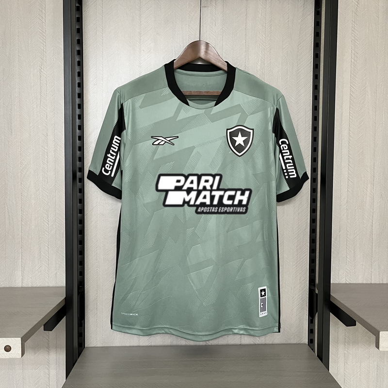 Camisa Botafogo Goleiro Todos os Patrocinadores 24/25 Torcedor Reebok Masculina - Cinza