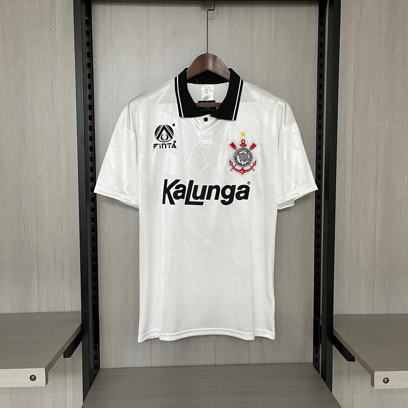 Camisa Corinthians Retro Home 1994 Torcedor Penalty Masculina - Branca