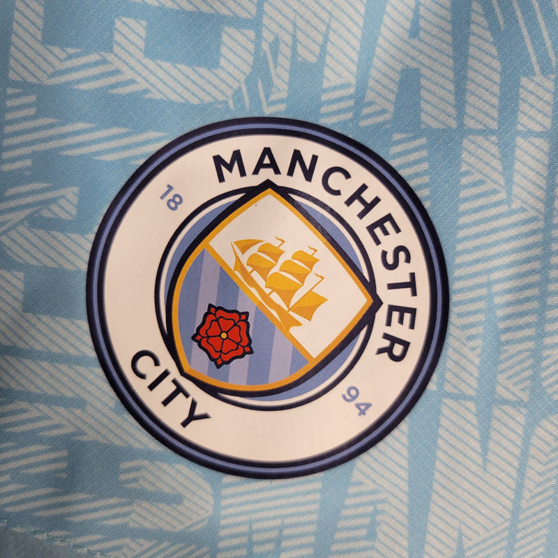 Corta Vento Manchester City Puma Unissex - Azul Claro