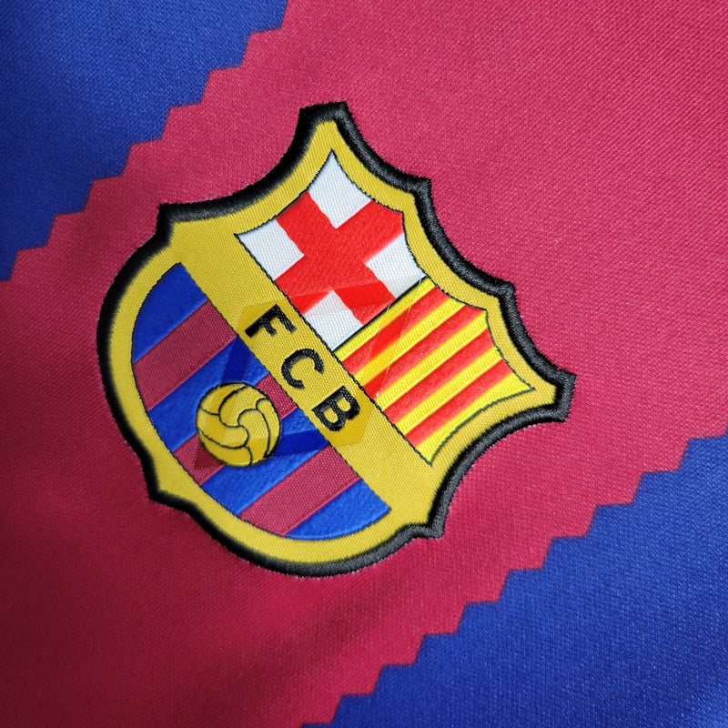 Camisa Barcelona Home 23/24 Torcedor Nike Feminina - Azul e Grená