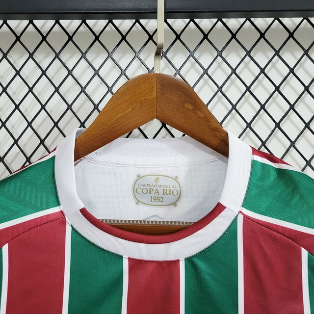 Camisa Fluminense Home 23/24 Torcedor Umbro Masculina - Vermelha e verde