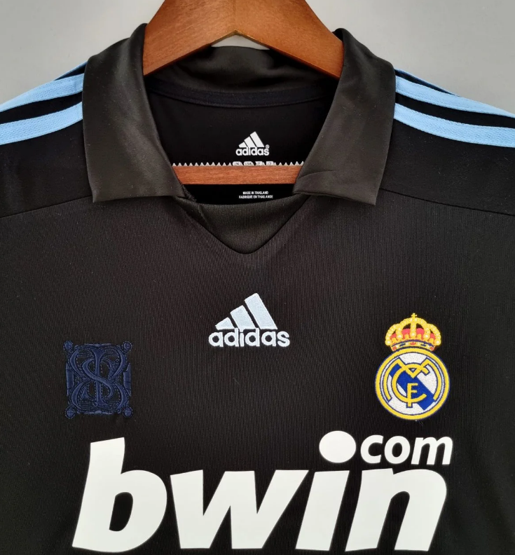 Camisa Real Madrid Retrô Away 09/10 Adidas Masculina - Preta