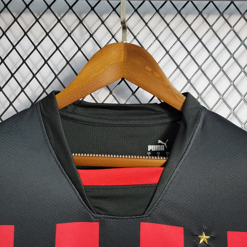 Camisa Milan Home 22/23 Torcedor Puma Masculina - Vermelho e Preto