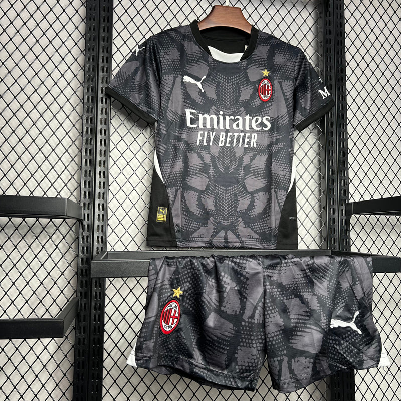 Kit Infantil Milan Goleiro 24/25 Puma Unissex Masculina - Preto