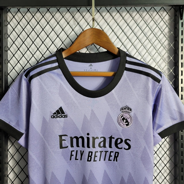 Camisa Real Madrid Away 22/23 Torcedor Adidas Feminina - Roxo