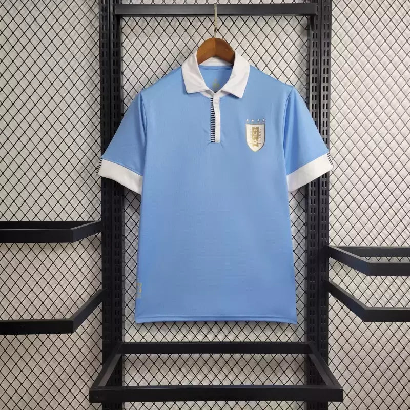 Camisa Uruguai Home 24/25 Torcedor Masculina - Azul