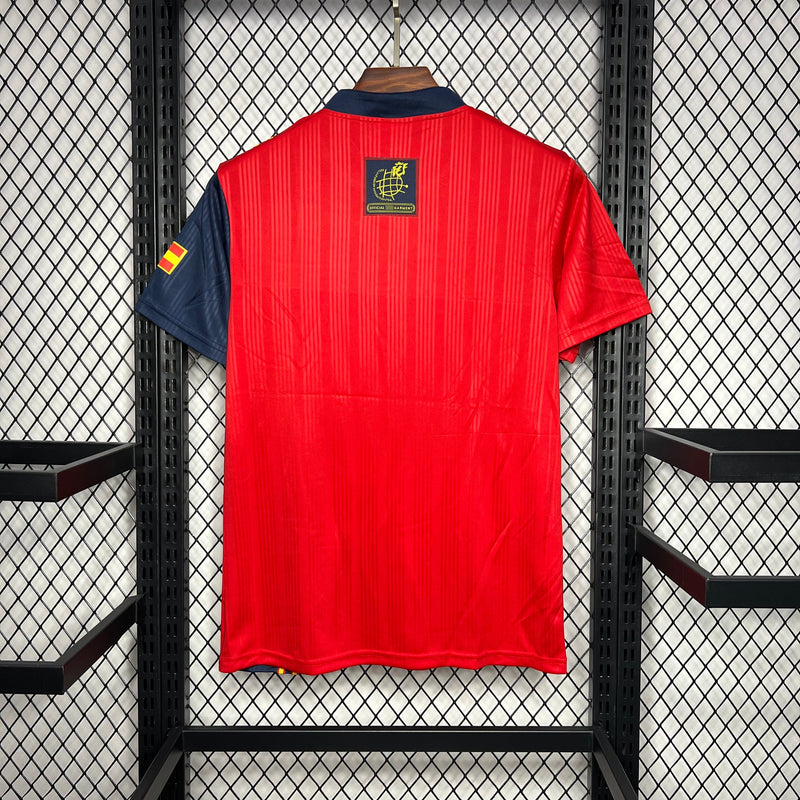 Camisa Espanha Home Retro 1996 Torcedor Adidas Masculino - Vermelho