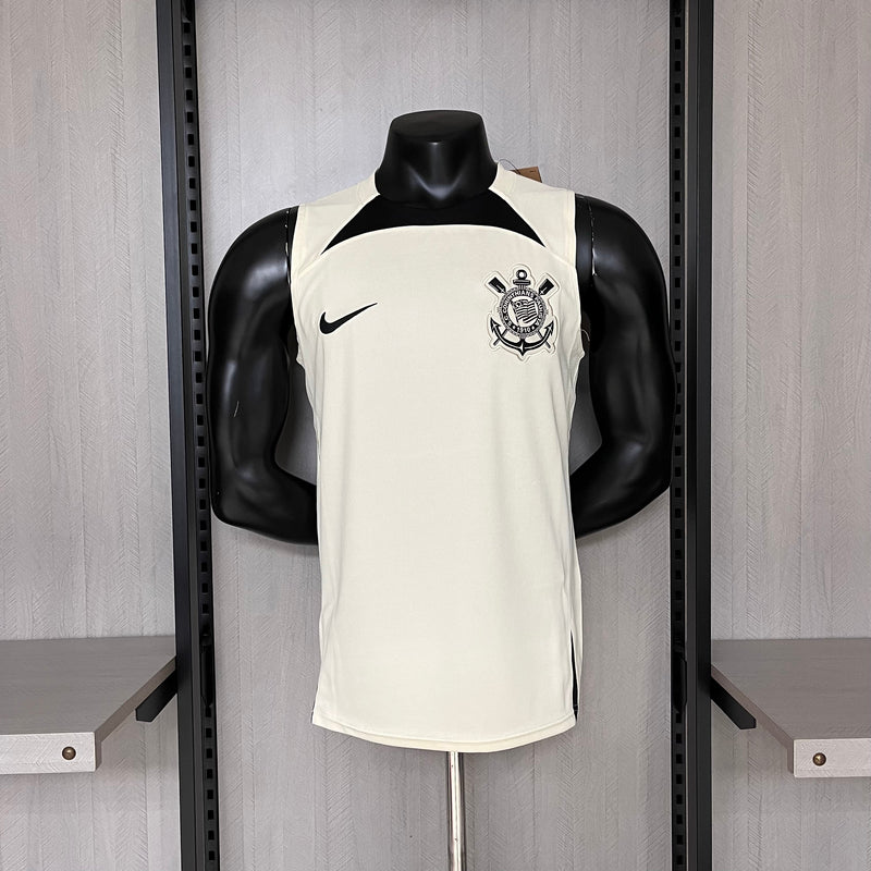 Camisa Corinthians Treino Regata 24/25 Torcedor Nike Masculina - Bege