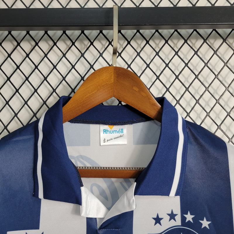 Camisa Botafogo Retro 1994 Torcedor Rhumell Masculina - Azul e Branca