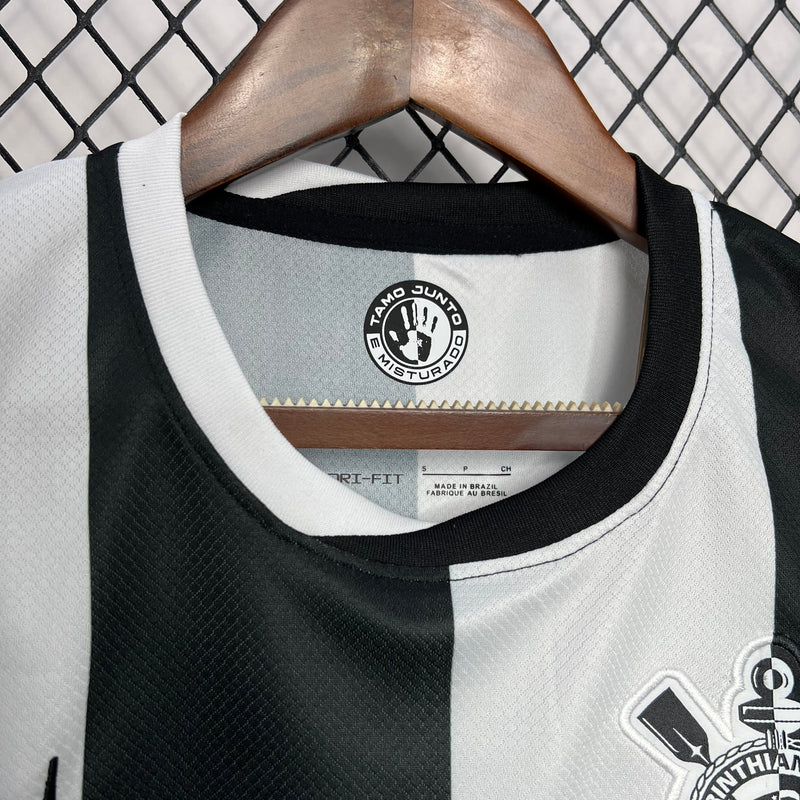 Camisa Corinthians Third 24/25 Torcedor Nike Masculina - Preto e Branco