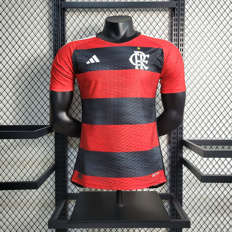 Camisa Flamengo Home 23/24 Jogador Adidas Masculina - Vermelho e Preto