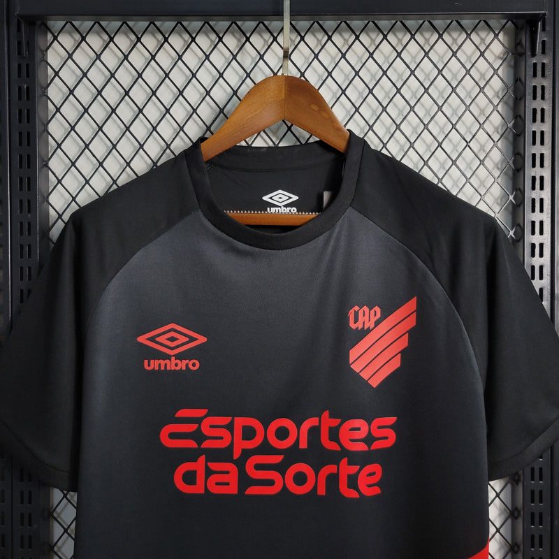 Athletico Paranaense Away 23/24 Torcedor Umbro Masculino - Vermelho e Preto