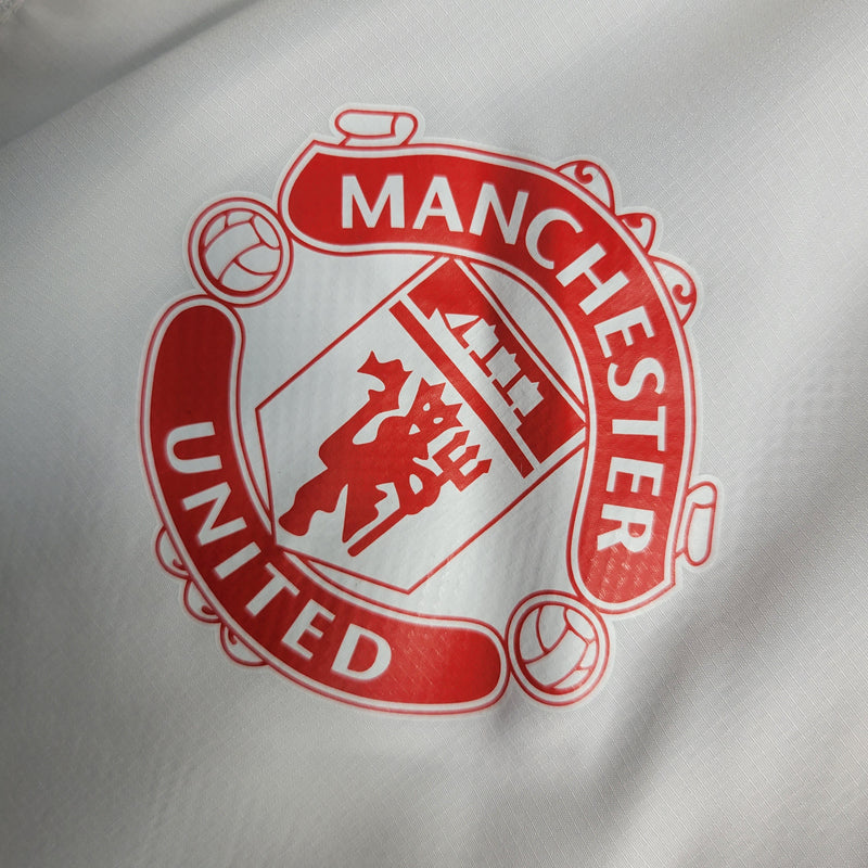 Corta Vento Manchester United Adidas Unissex - Branco