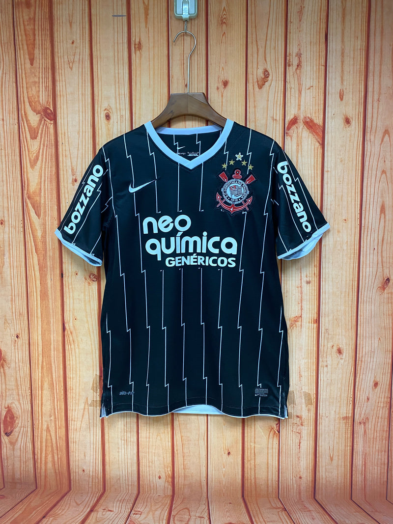 Camisa Corinthians Retro Away 11/12 Torcedor Nike Masculina - Preto