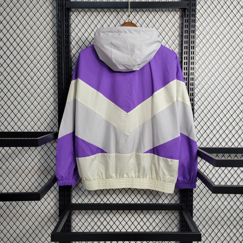 Corta Vento Inter Miami Adidas Unissex - Roxo e Branco