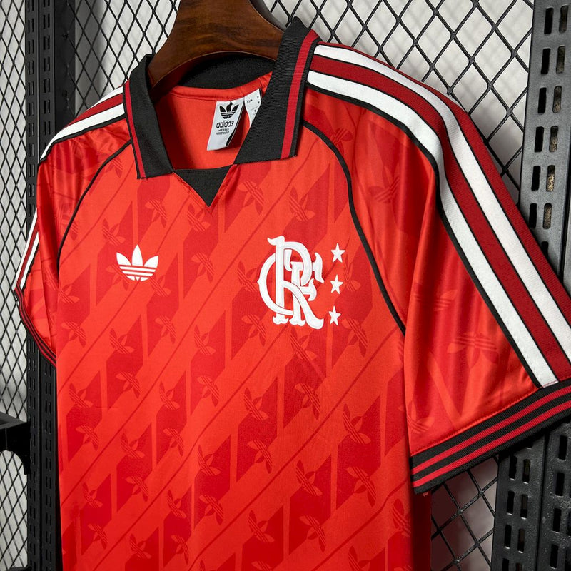 Camisa Flamengo Edição Especial Retro 24/25 Torcedor Adidas Masculina - Vermelho