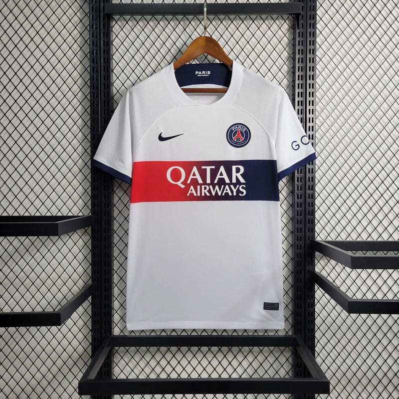 Camisa PSG Away 23/24 Torcedor Jordan Masculina - Branca