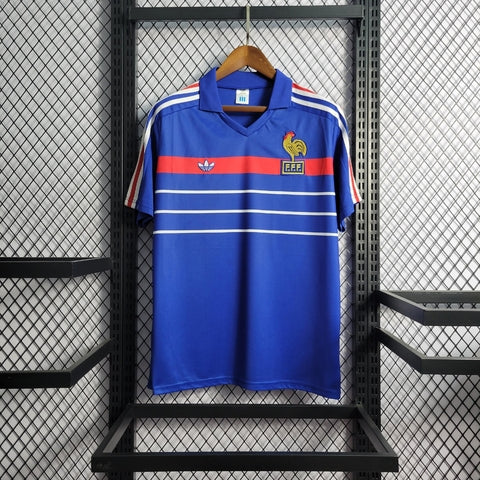 Camisa França Home Retrô 1984 Torcedor Adidas Masculina - Azul