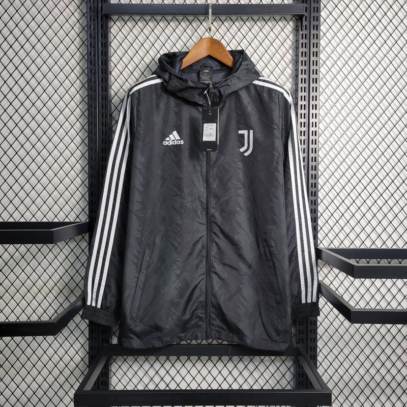 Corta Vento Juventus Adidas Unissex - Preto