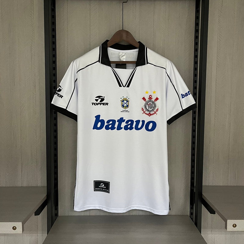 Camisa Corinthians Retro Home 1999 Torcedor Topper Masculina - Branca