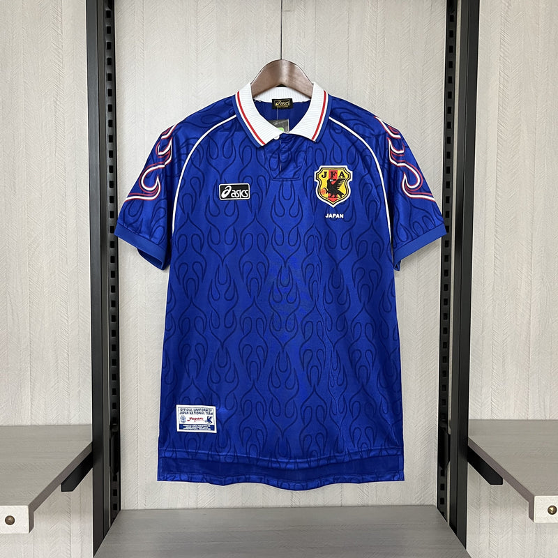 Camisa Japão Home Retro 1998 Torcedor Asics Masculino - Azul