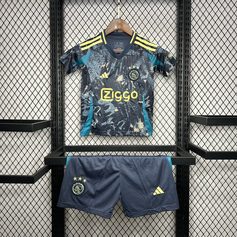 Kit Infantil Ajax Away 24/25 Adidas Unissex - Azul Escuro