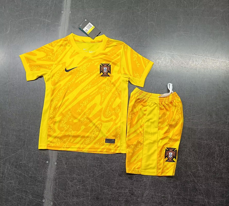 Kit Infantil Portugal Goleiro 24/25 Nike Unissex - Amarela