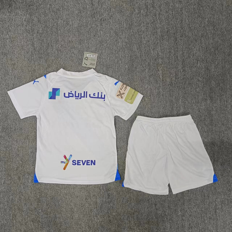 Kit Infantil Al Hilal Away 23/24 Unissex Puma - Branco