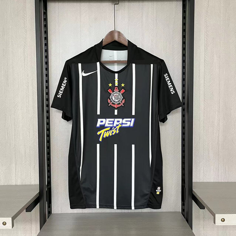 Camisa Corinthians Retro Away 03/04 Torcedor Nike Masculina - Preto