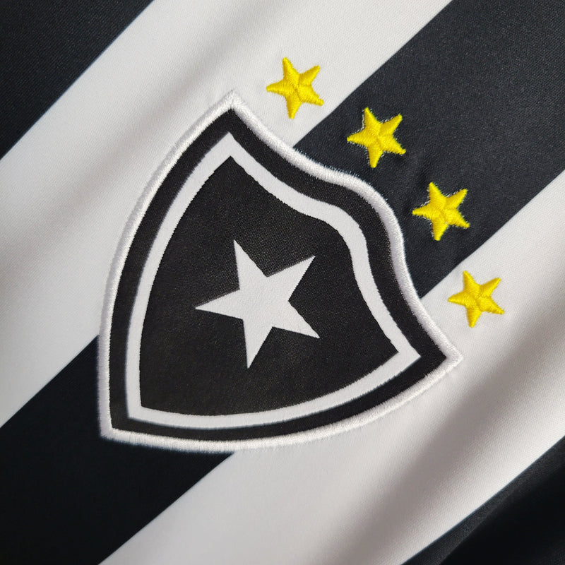 Camisa Botafogo Retro Home 1997 Torcedor Umbro Masculina - Preta e Branca