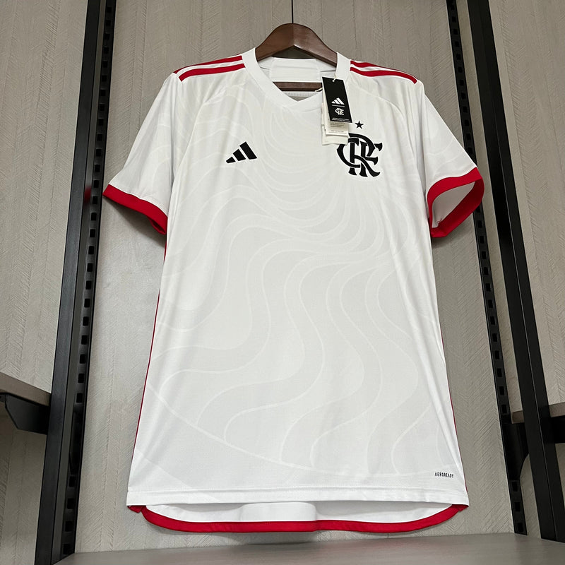 Camisa Flamengo Away 24/25 Torcedor Adidas Masculina - Branca