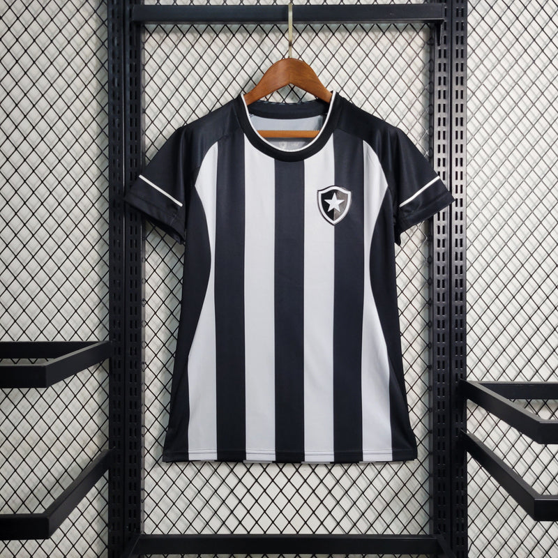 Camisa Botafogo Home 22/23 Torcedor Feminina - Preta e Branca