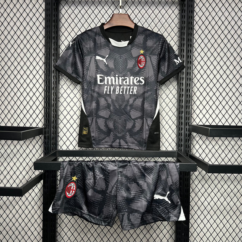 Kit Infantil Milan Goleiro 24/25 Puma Unissex Masculina - Preto