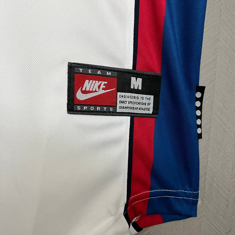 Camisa Barcelona Away Retro 1998 Torcedor Nike Masculino - Branca