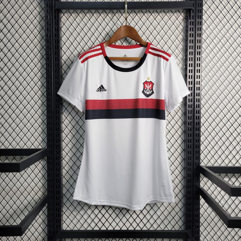 Flamengo Away Retro 2019 Torcedor Adidas Feminina - Branco,Vermelho e Preto