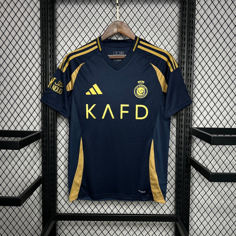 Camisa Al Nassr Away 24/25 Torcedor Adidas Masculina - Azul Escuro