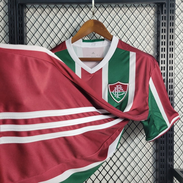 Camisa Fluminense Retrô 2017 Adidas Masculina - Vermelho e Verde