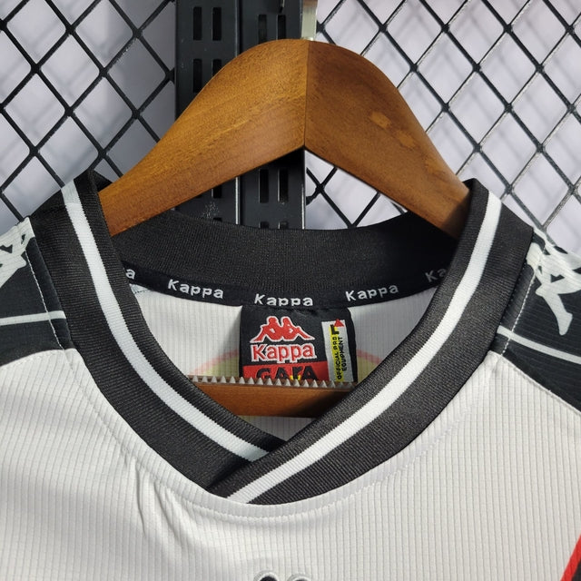 Camisa Vasco Da Gama Away Retrô 2000 Kappa Masculino - Branca e Preta