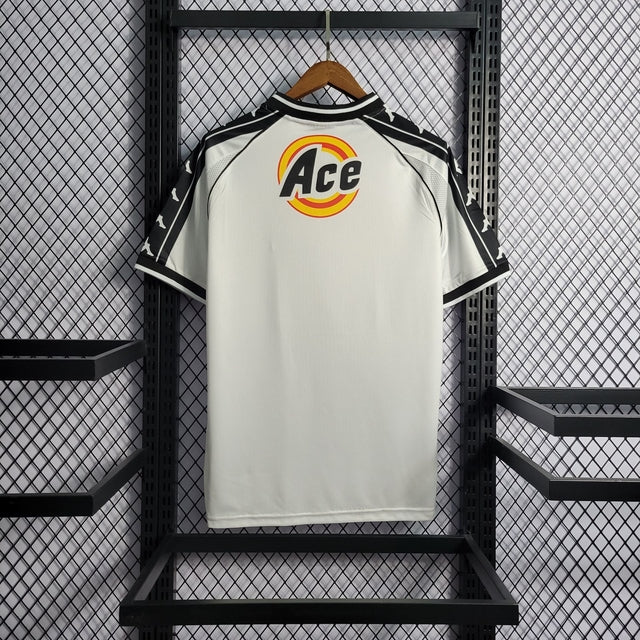 Camisa Vasco Da Gama Away Retrô 2000 Kappa Masculino - Branca e Preta