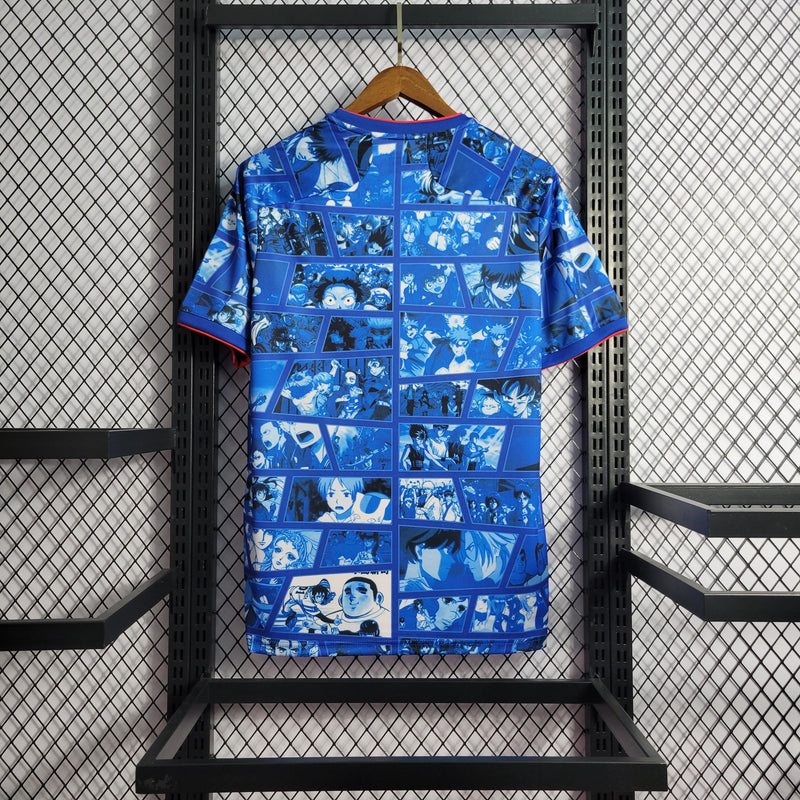 Camisa Japão Especial Home Anime 21/22 Torcedor Adidas Masculina - Azul