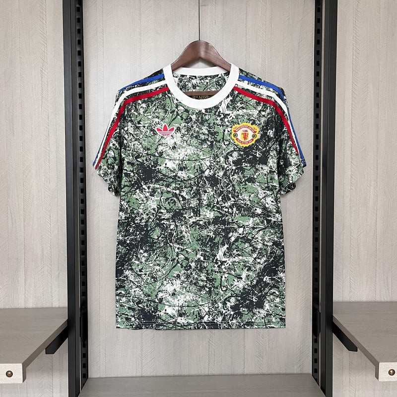 Camisa Manchester United Treino 24/25 Torcedor Adidas Masculina - Verde