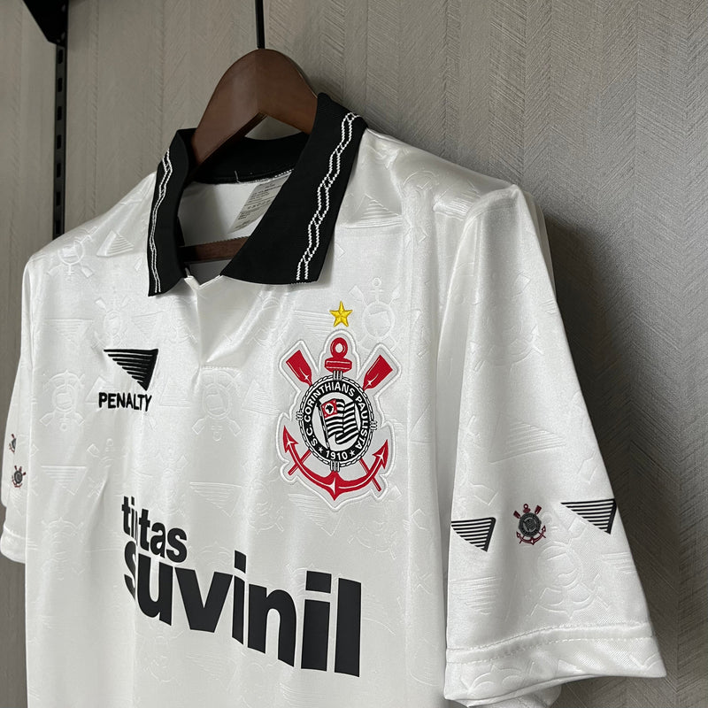 Camisa Corinthians Retro Home 1997 Torcedor Penalty Masculina - Branca