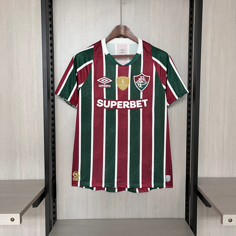 Camisa Fluminense Home 24/25 + Patch Torcedor Umbro Masculina - Listrada