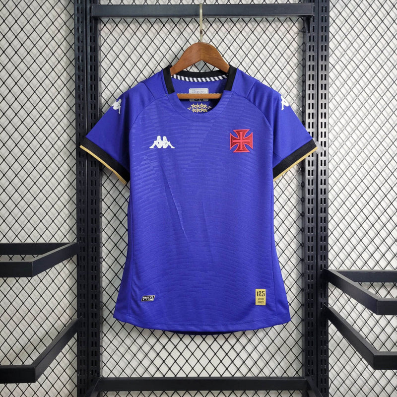 Camisa Vasco Da Gama Goleiro 23/24 Kappa Feminino - Azul Marinho