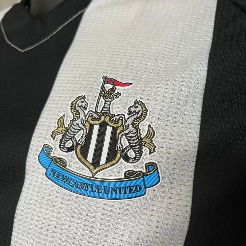 Camisa Newcastle Home 24/25 Jogador Adidas Masculina - Preto e Branco