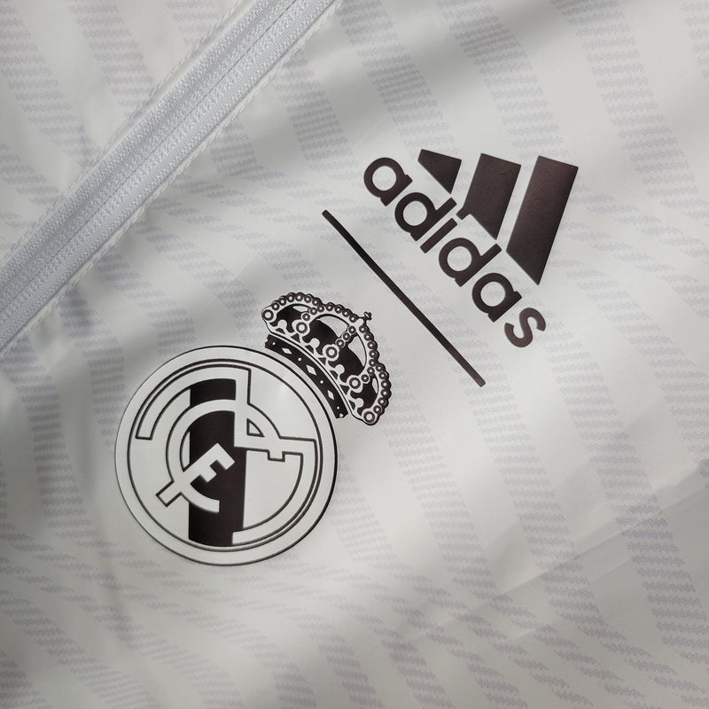 Corta Vento Real Madrid Reversível 23/24 Adidas Unissex - Branca