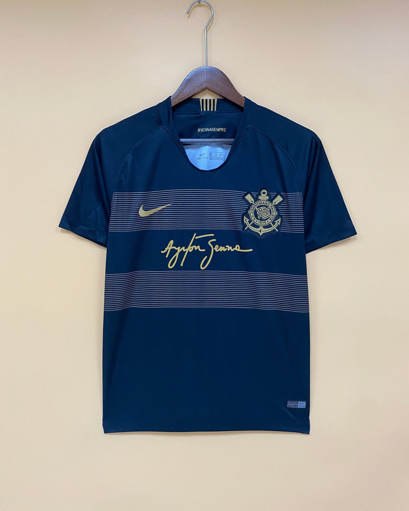 Camisa Corinthians Retro Third 18/19 Torcedor Nike Masculina - Preto e Dourado