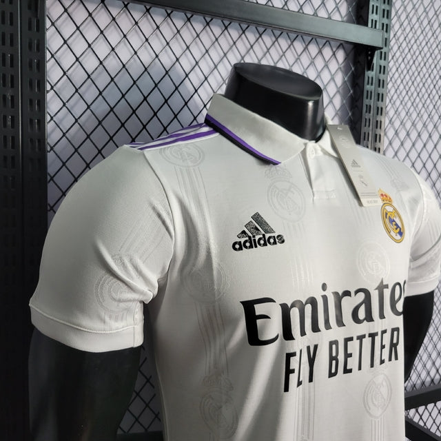 Camisa Real Madrid Home 22/23 Jogador Adidas Masculina - Branca